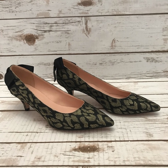 J.Crew Dulci Kitten Heels in Leopard Lurex… - Picture 3 of 8